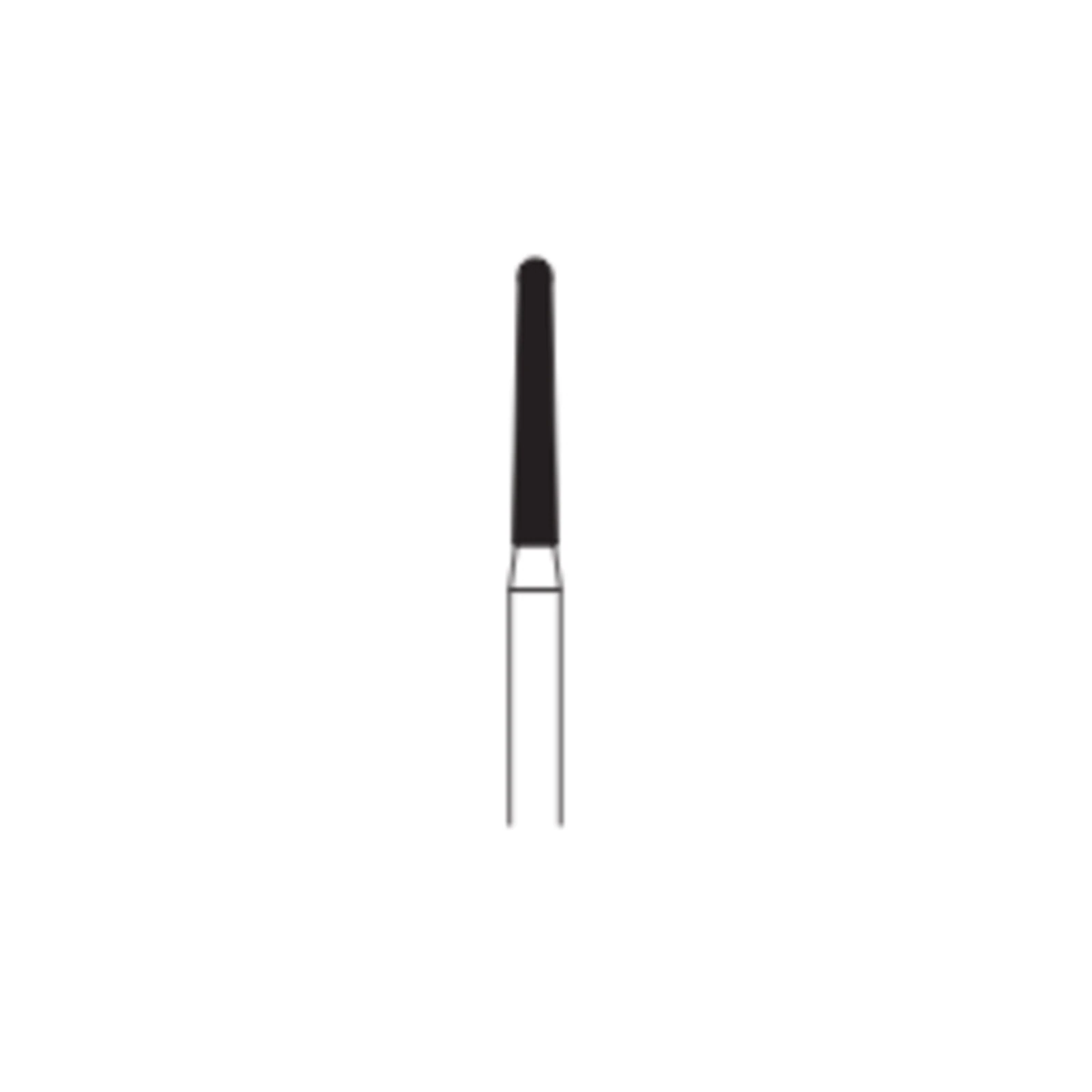 Long Round End Taper Diamond Burs 856L-014M, 6/Pk - Long Round End Taper Diamonds 856L-014M 6/Pk - Image 1