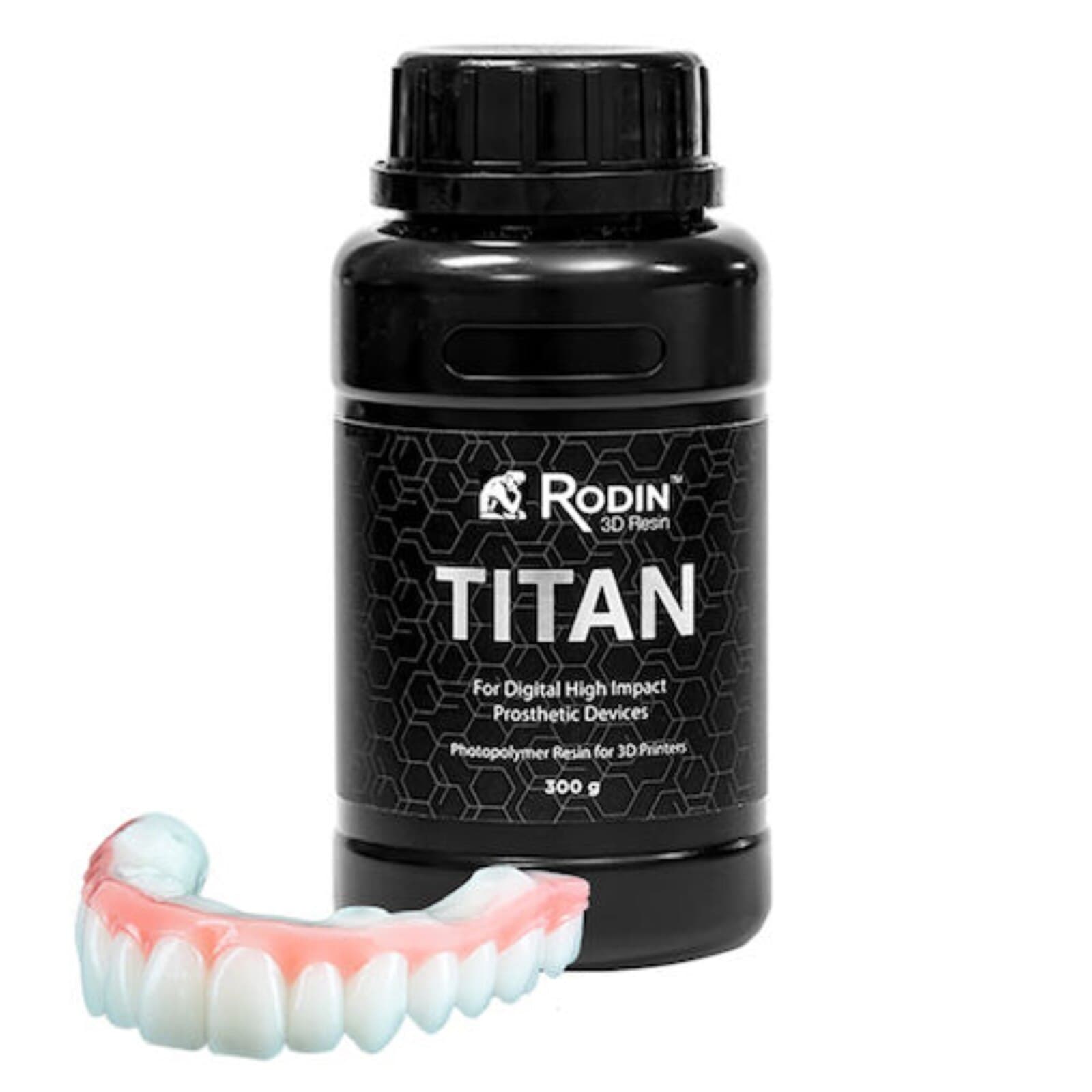 Rodin Titan Ceramic Nanohybrid 3D Resin, Shade B1, 300g Bottle, 23998 - Rodin Titan Shade B1 300g Bottle - Image 1