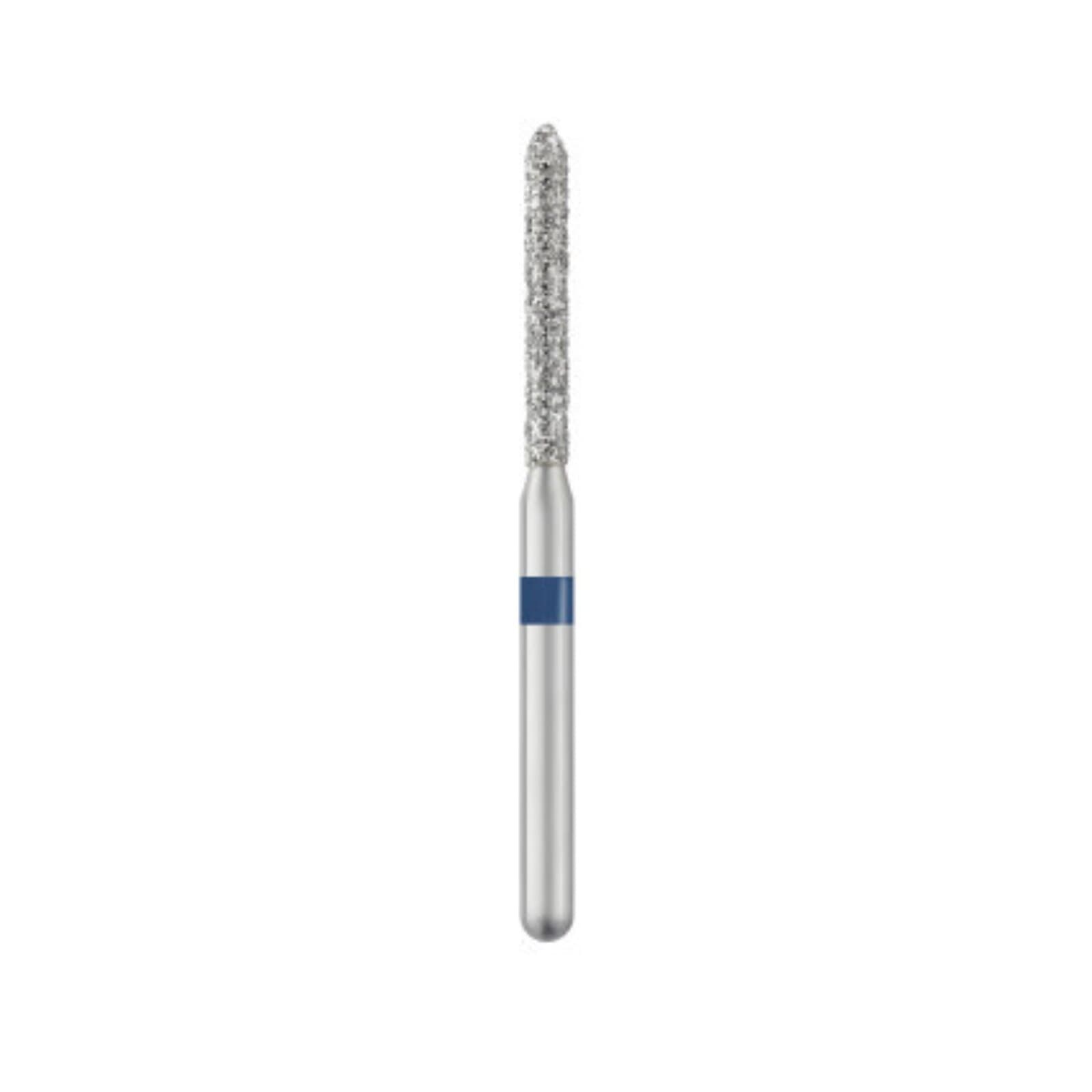 Piranha® Single Patient Use Diamond Bur, Modified Beveled Cylinder FG, Medium Grit, 1.4 mm Diameter, 25/Pkg, #879-014M thumbnail 2