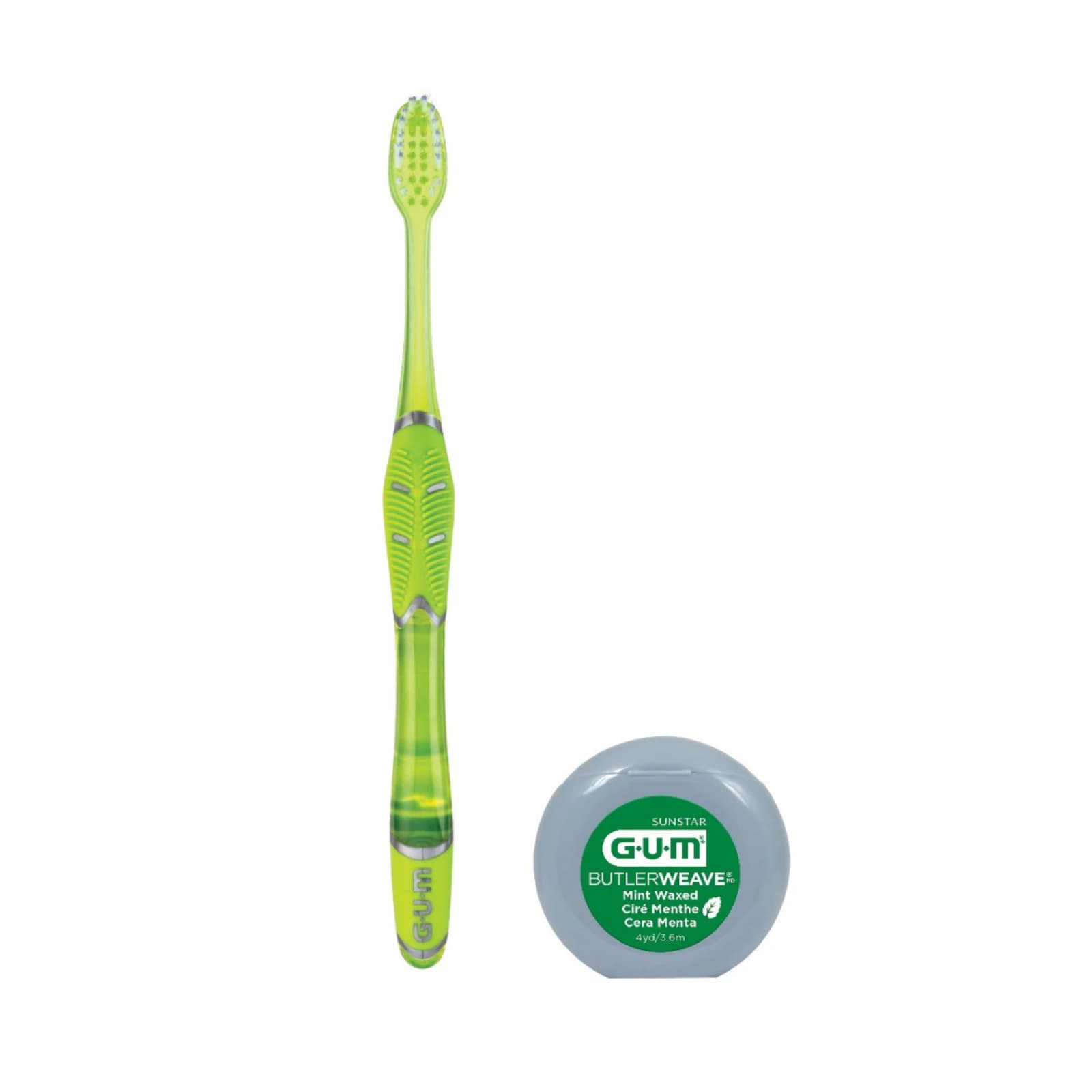 GUM Technique Deep Clean Adult Toothbrush Patient Pack Bundle, Includes Toothbrush, ButlerWeave Floss & Patient Bag, 144 Kits, KIT525P thumbnail 2