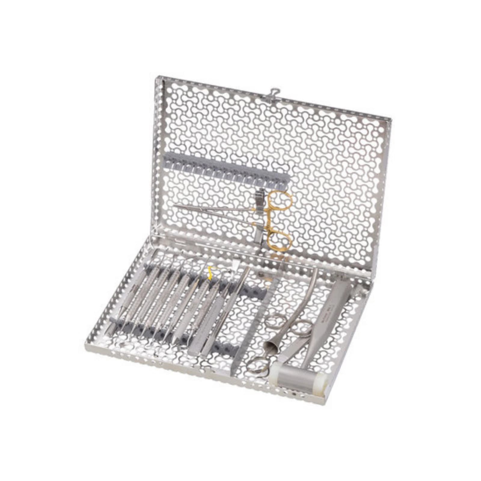 IMS® Infinity Series™ Oral Surgery Cassette, 14.5" x 1.25" x 8", Yellow, Stainless Steel, IMNOS5 thumbnail 2