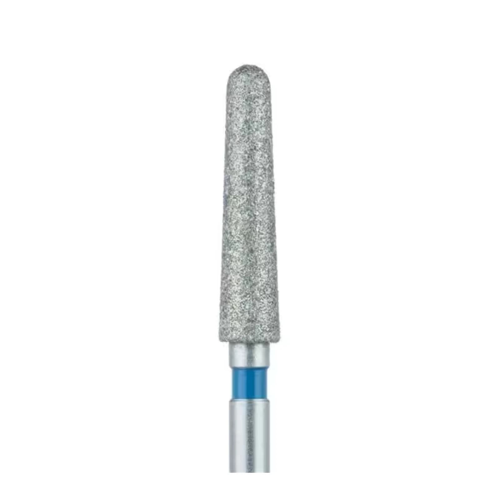 Meisinger Zirconia Diamond Bur, FG, Round End Taper, Medium Grit, Blue Ring, 2.4 mm Head Diameter, 10 mm Head Length, 5/Pack, #852Z4-024 thumbnail 3
