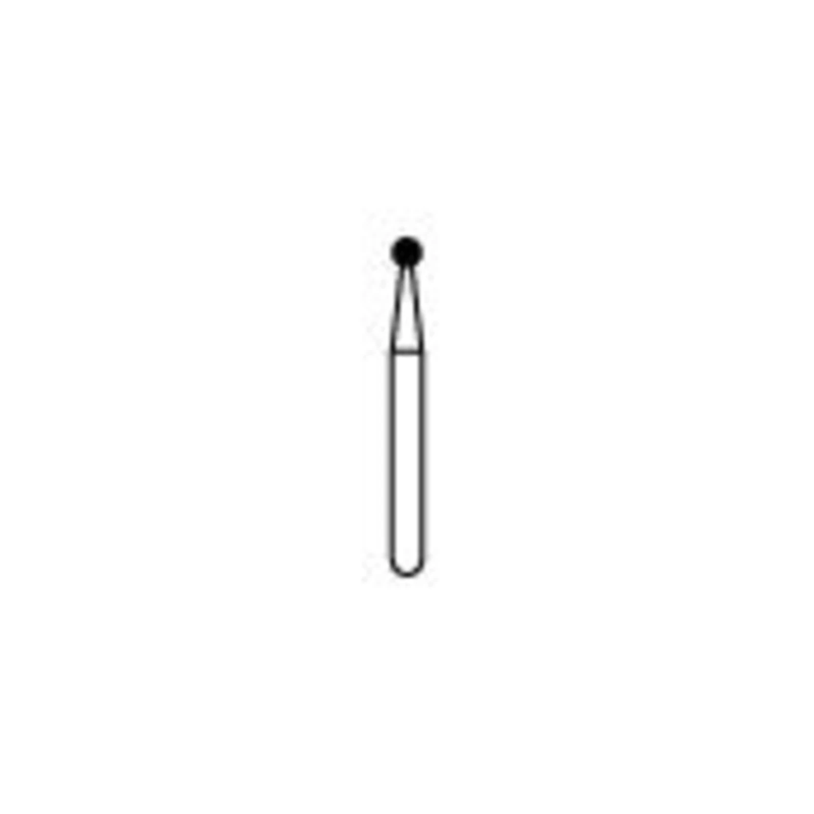 NTI Diamond Bur, FG, Round, #801-014, 1.4 mm, Coarse, Green, 5/Pk, C801-014 thumbnail 7