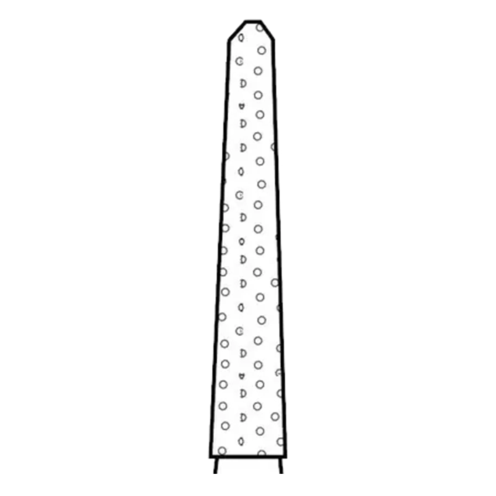 Two Striper® Diamond Bur FG #256.9, Fine Grit, Flame Shape, Friction Grip, 1.8 mm Major/1.2 mm Minor Diameter, 9.0 mm Length, Red Ring, 5/Pkg, 2015095 thumbnail 2