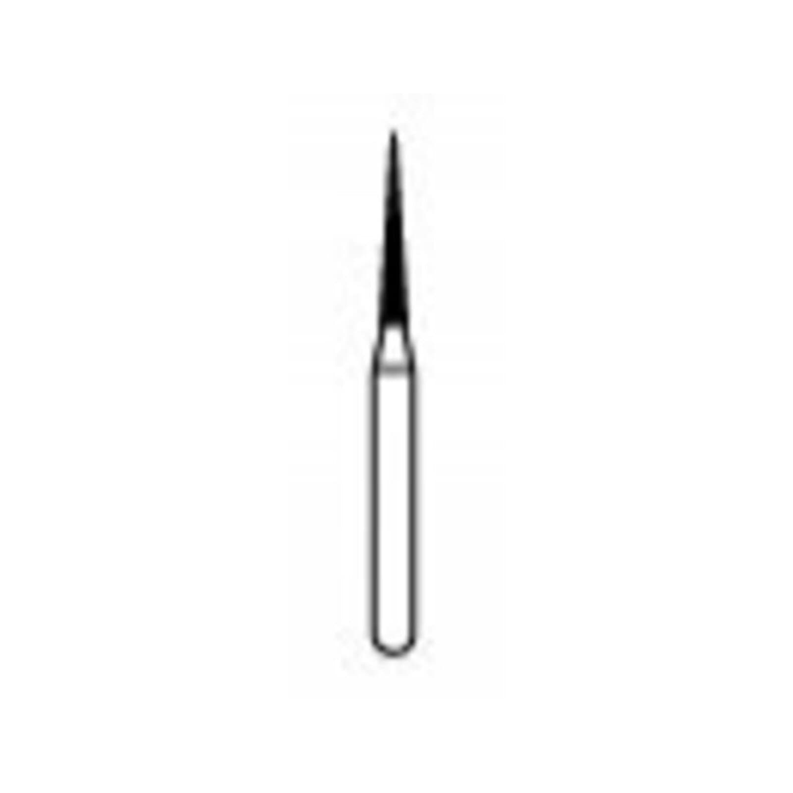 NTI Diamond Bur, FG, Needle, # C858, 1.0 mm Diameter, 8.0 mm Length, Coarse, Green, 5/Pk, C858-010 thumbnail 3