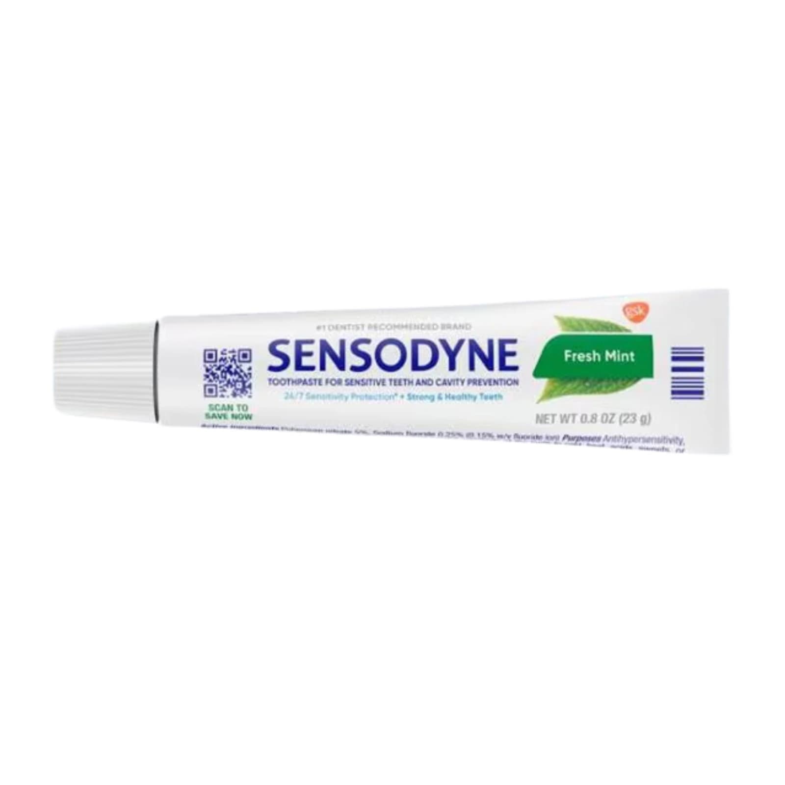 Sensodyne Fresh Mint Toothpaste, 0.8 oz Tubes, 50/Cartonless Case thumbnail 2