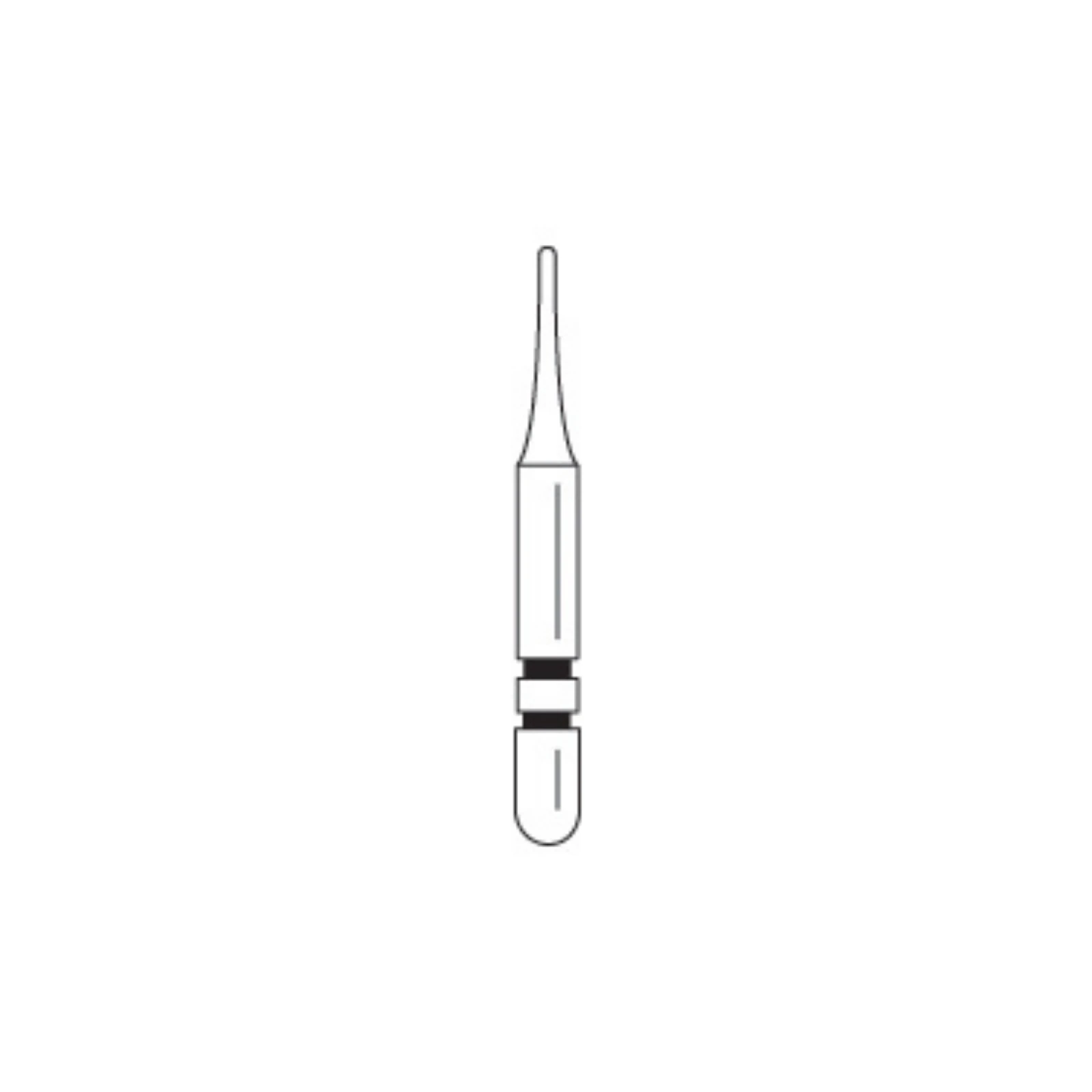 Two Striper Diamond Bur, FG, Interproximal, #203.5F, Fine, Red, 1.5 mm Major Diameter, 5/Pk, 2015054 thumbnail 7