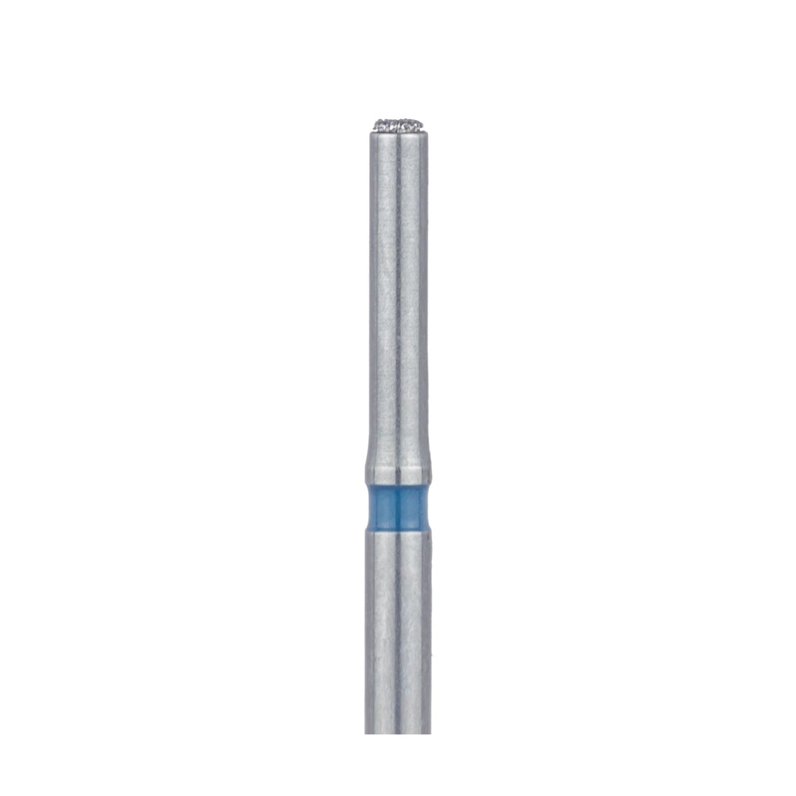 Meisinger 839-014-FG Diamond Bur, End Cutting Cylinder, Medium Grit, Blue Ring, 1.4 mm Head Diameter, Friction Grip, 5/Pk thumbnail 3
