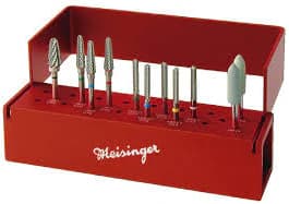 Meisinger Trimming and Finishing Tungsten Carbide Bur, FG, 8-12 Flute, Tapered Point, #ET9, 1.4 mm, 5/Pkg, HM135-014 thumbnail 2