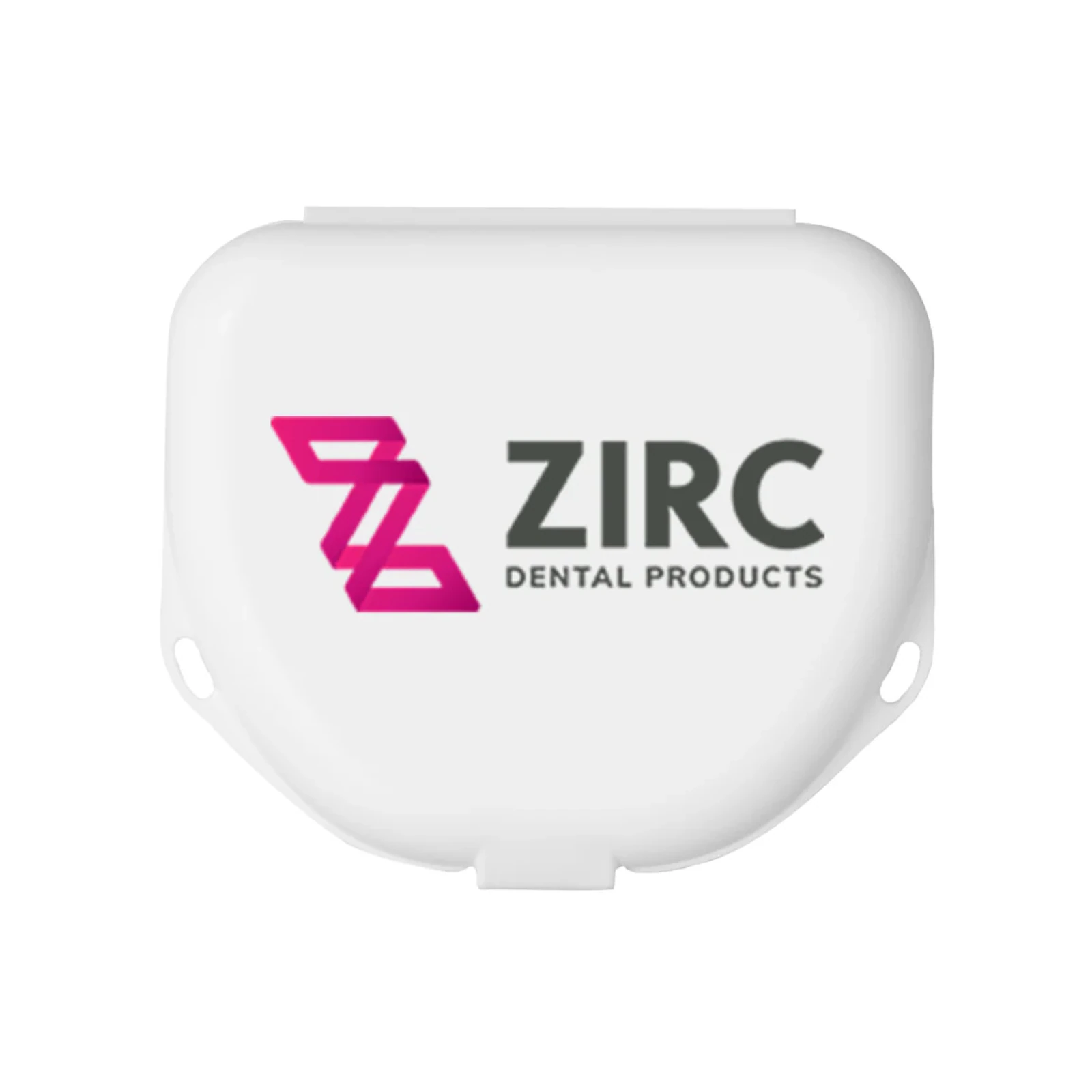 Zirc Dental Imprinted Retainer Box, 1.5" Deep, White, 144/Pack, 25V550A - Imprinted Retainer Box 1-1/2In Deep White Pack of 144 - Image 1