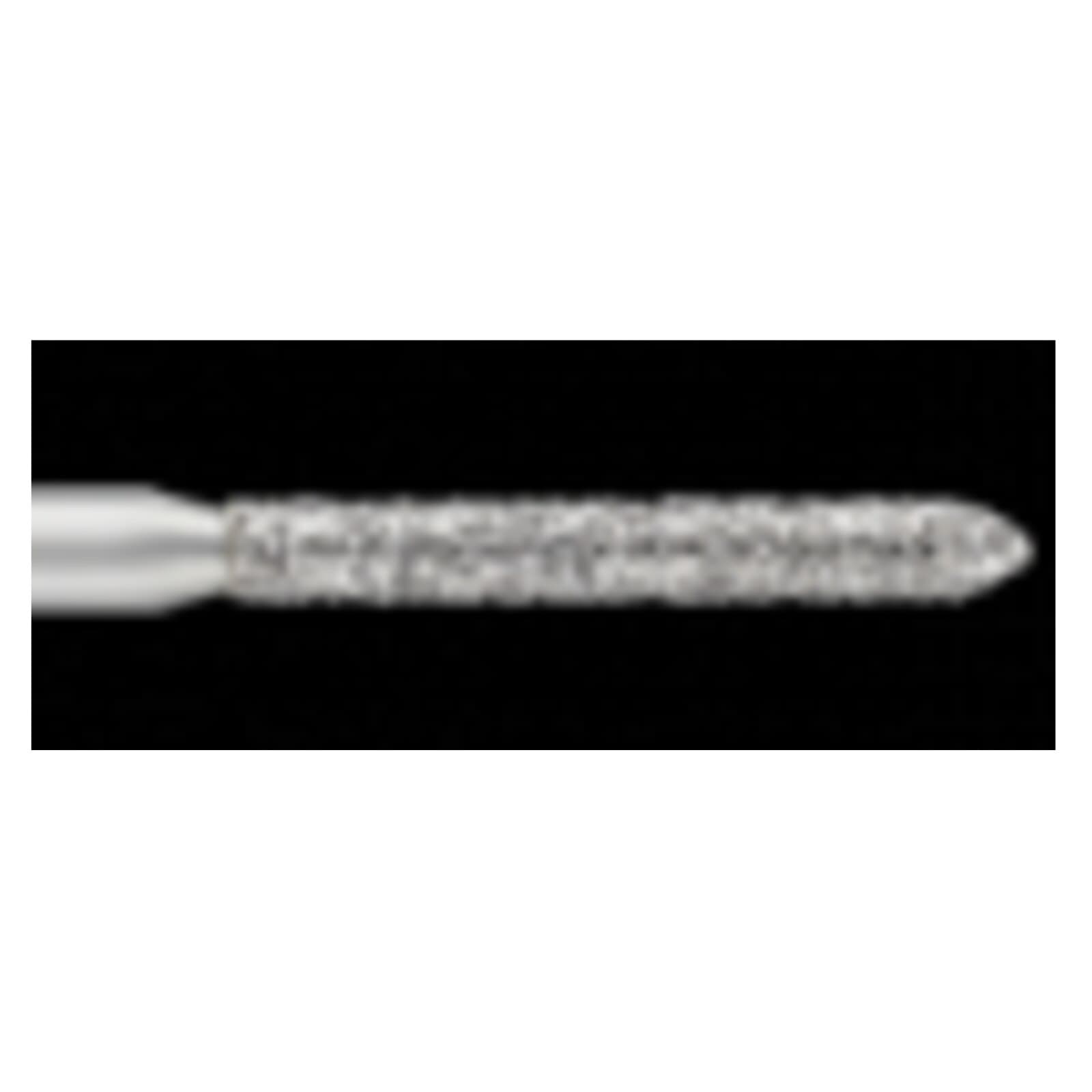 SS White Piranha Diamond Bur 879-014F, Fine Grit, Modified Beveled Cylinder, Friction Grip, Single-Use, 25/Pk thumbnail 2