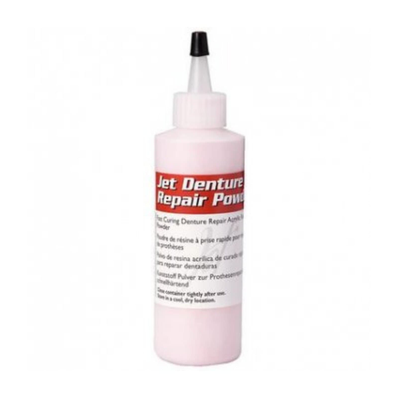Jet Denture Repair Powder, Shade P1 (Pink), 100g Bottle - Jet Denture Repair Powder 100g P1 - Image 1