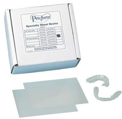 Pro-Form Crown & Bridge Resin Sheets, Clear, 5" x 5", 0.020" (0.50 mm), 50/Pkg, 9613680 thumbnail 3