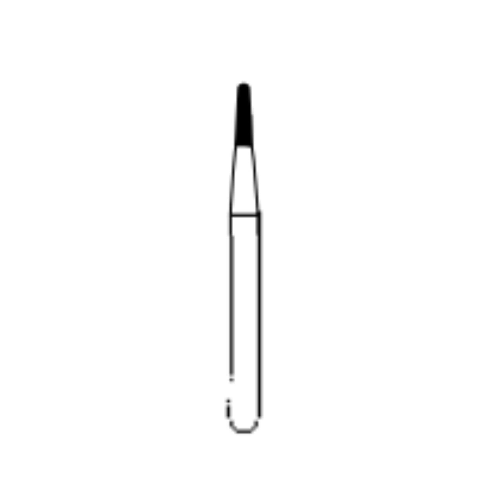 Alpen Carbide Bur FG #1169, Round End Tapered Fissure, Friction Grip, 0.9 mm Diameter, 10/Pk thumbnail 2