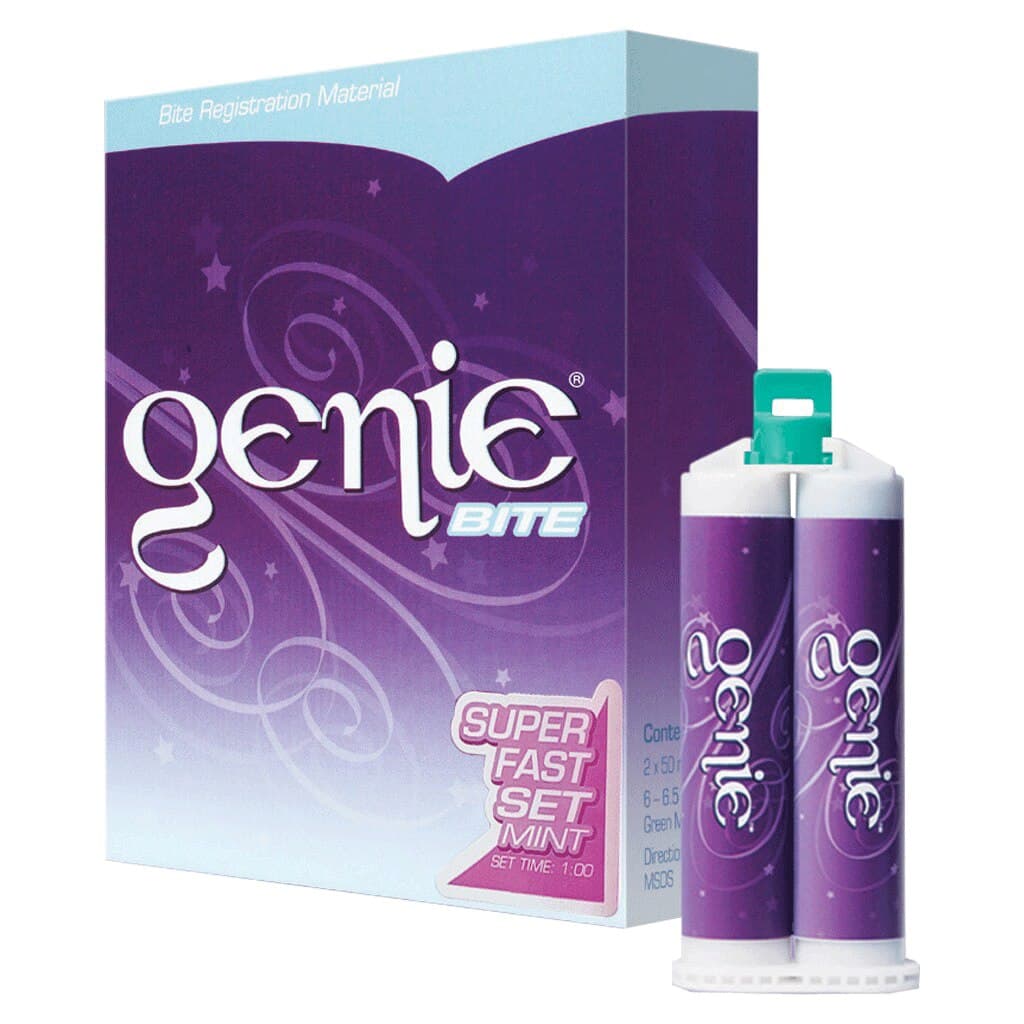 Genie Bite Bite Registration Material, Super Fast Set, Mint, 2 x 50 ml Cartridges with 6 Mixing Tips, 77645 thumbnail 6