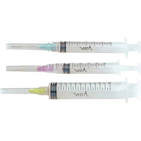 Vista Apex Appli-Vac 12cc Luer Lock Syringe with 27ga Side-Vented Tip, 100/Box, 316117 thumbnail 2