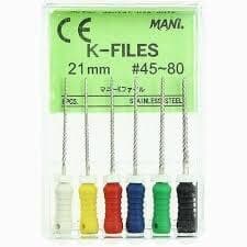 Mani K-File, Stainless Steel, 21 mm, #55, Red, 6/Pk, MK2155 thumbnail 6