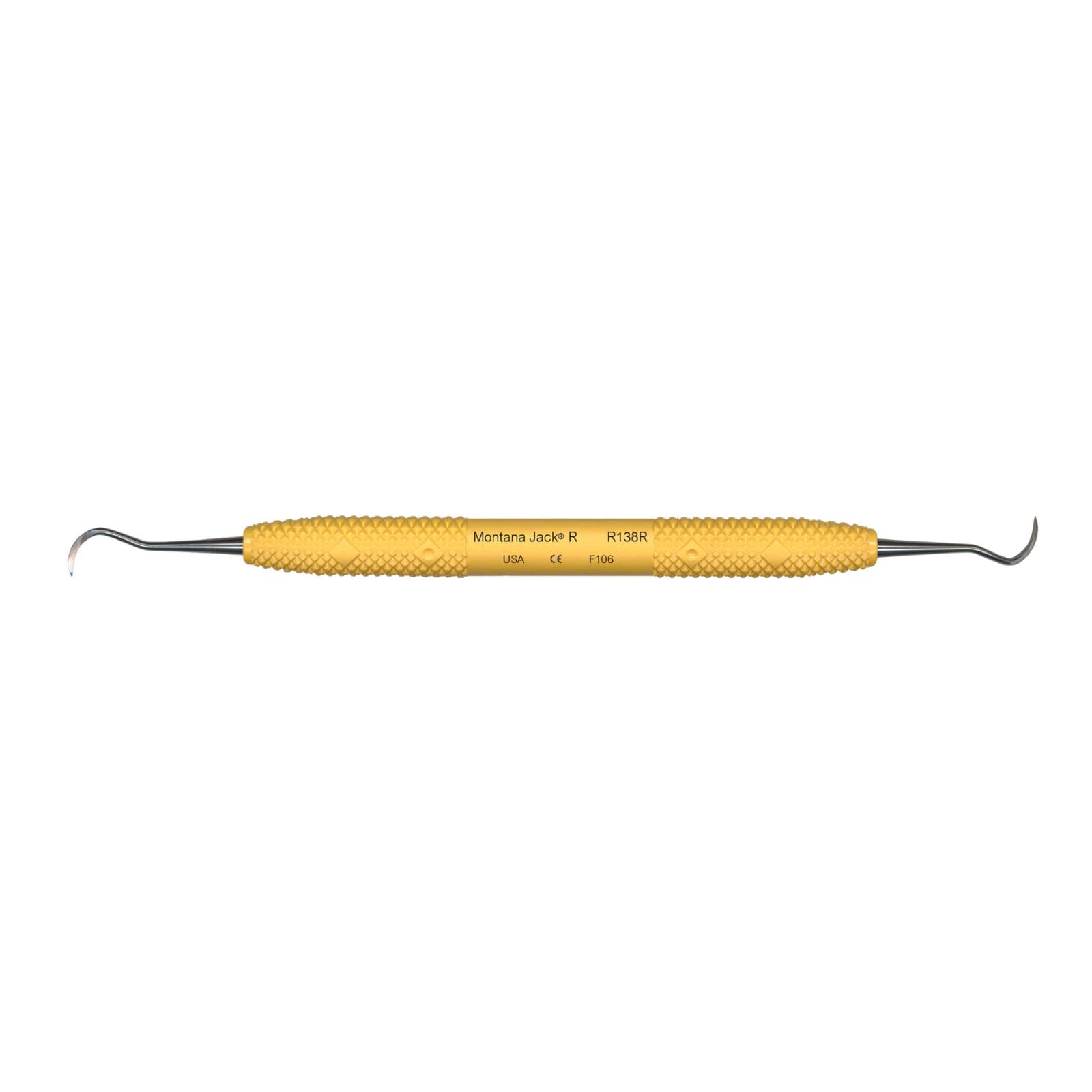 PDT Cruise Montana Jack Rigid Sickle Scaler, Double-Ended, Sunshine Yellow Handle, R138R thumbnail 7
