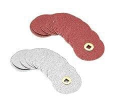 E.C. Moore Plastic Discs with Brass Center, 7/8" Sand X-Fine, 50/Pk thumbnail 2