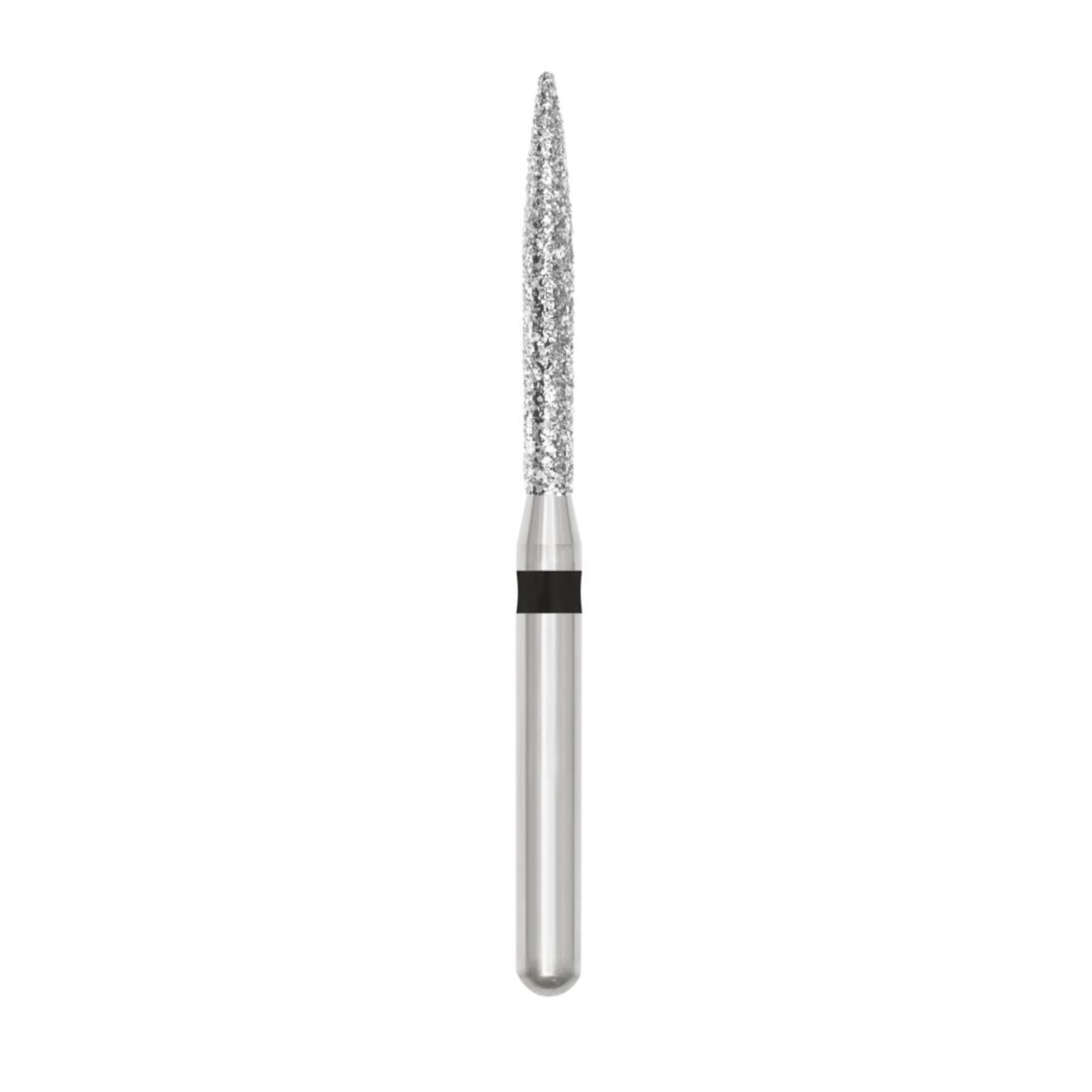 SS White Revelation Diamond Bur 863-012SC, Super Coarse, Flame Shape, Friction Grip, 5/Pk, 91346-5 thumbnail 2