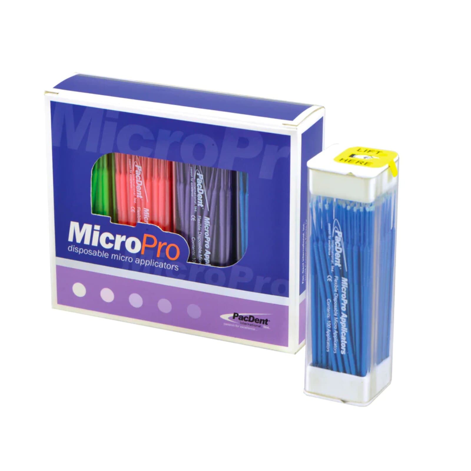 Pac-Dent MicroPro™ Ultra-Fine Disposable Micro Applicators, 1 mm, Non-Linting Fiber Ball Ends, 400/Pkg thumbnail 2