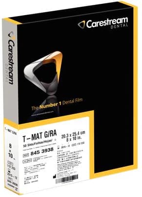 Carestream Health T-MAT G/RA Extraoral X-Ray Film, Cephalometric, 8" x 10", Green-Sensitive, 50 Sheets/Box, TMG-1, 8453938 thumbnail 4