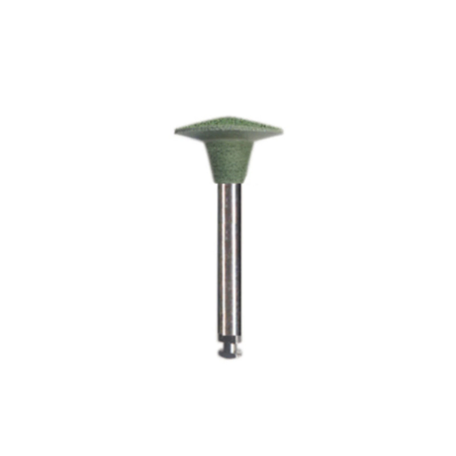 Dedeco Hi-Glaze Diamond-Filled Silicone Midget Polisher, RA Knife Edge, Coarse, Green, 3/Pk thumbnail 2