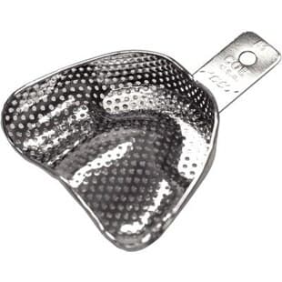 GC America COE Nickel-Plated Depressed Anterior Perforated Impression Tray, #A1 Upper (Large), 3-3/16" W x 2-5/8" L x 3/4" D, 1 Each thumbnail 2