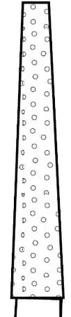 Two Striper Diamond Bur, FG, Flat-End Taper, #703.10, Coarse, Green, 5/Pk, 2015347 thumbnail 7
