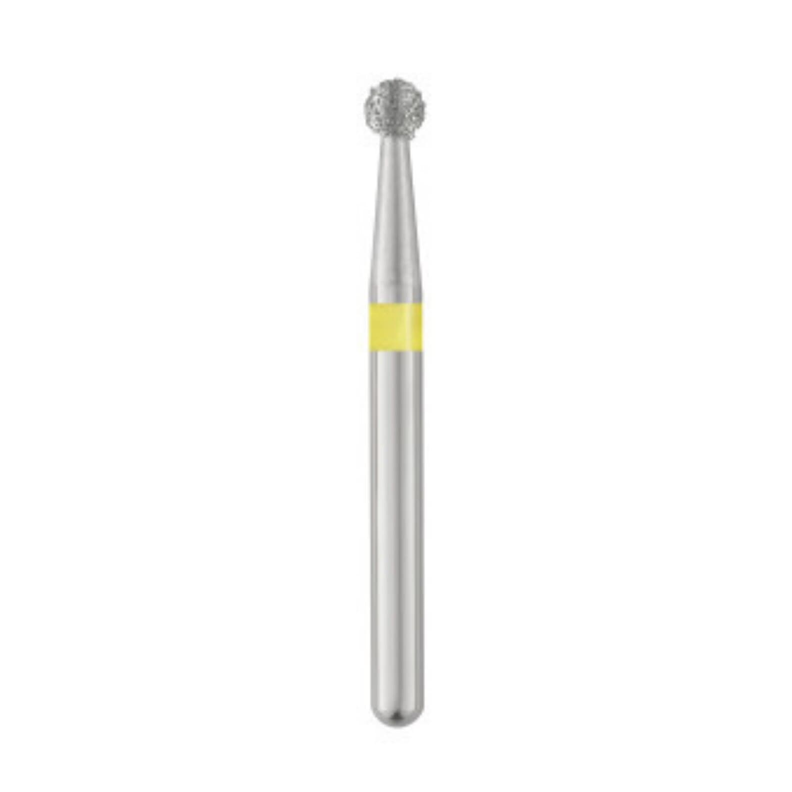 SS White Piranha Single-Use Diamond Bur, Round, Very Fine Grit, Friction Grip, #801-018VF, 25/Pk thumbnail 2