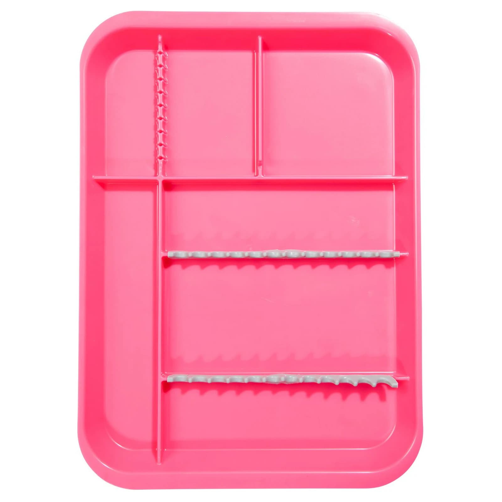Zirc B-Lok Divided Setup Tray, Size B, Neon Pink, 13-3/8" x 9-5/8" x 7/8", 20Z451S thumbnail 2