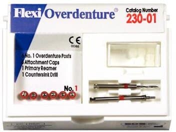 Flexi-Overdenture Stainless Steel Refill, Size 1 (Red), 6 Posts, 230-01 thumbnail 3