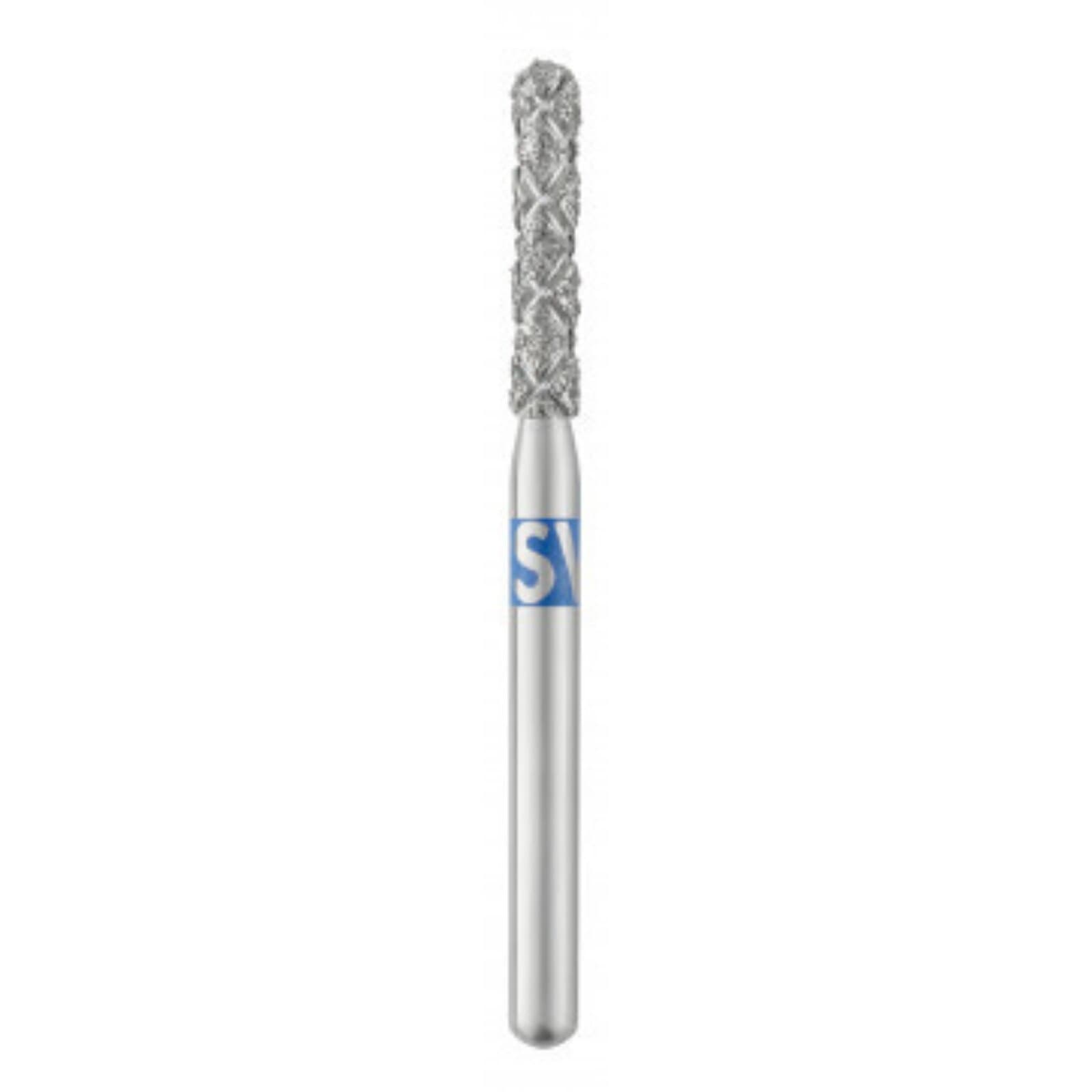SS White Piranha 2X Turbo Diamond Bur, Round End Cylinder, FG, Medium Grit, 882-018, 5/Pk thumbnail 2