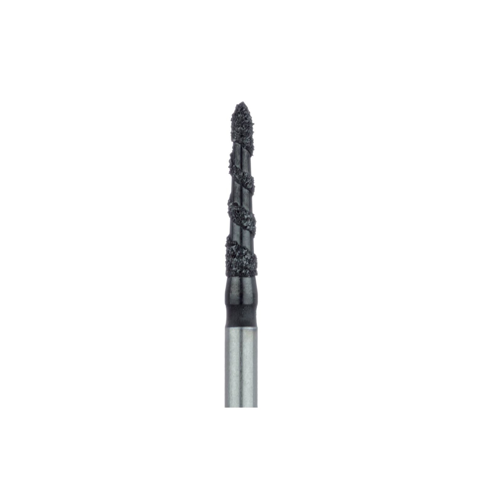 Meisinger Black Cobra Diamond Bur, FG, Super Coarse, Modified Chamfer/Beveled Taper, 1.6 mm Diameter, 5/Pkg, B878-016 thumbnail 3