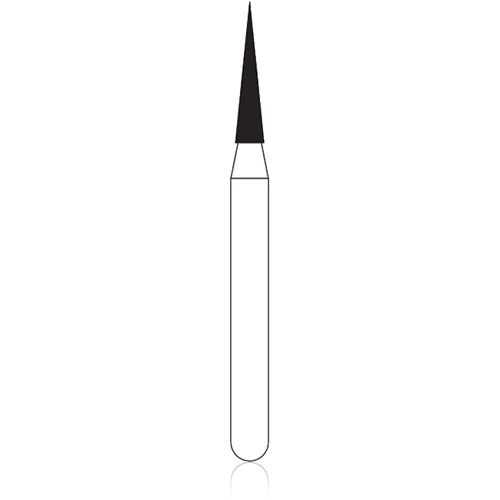 NTI Diamond Bur FG Ultra Fine Needle #859-012, 1.2 mm Diameter, 10.0 mm Length, 5/Pkg, UF859-012 thumbnail 2