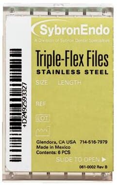 Kerr Triple-Flex Stainless Steel Endodontic Files, Size #08 (Gray), 21 mm, 6/Pack, 25927 thumbnail 9