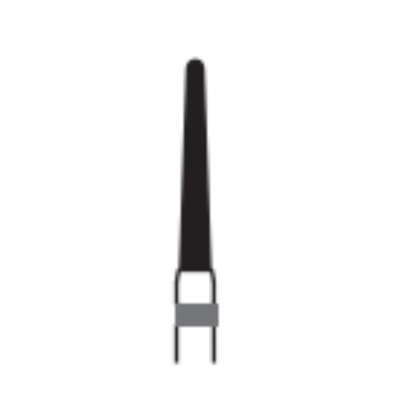 Midwest® Multi-Use Diamond Bur FG #856L-014, Super Coarse, Taper Long Round End, 1.4 mm Diameter, 9.0 mm Length, Friction Grip, 5/Pkg thumbnail 2