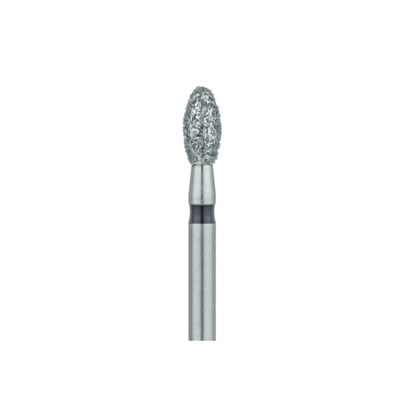 Meisinger Multi-Use Diamond Bur, Friction Grip, Football (Egg) Shape, Super Coarse (Black), 2.3 mm Head Diameter, 4.2 mm Working Length, 5/Pk, 833H-023-FG thumbnail 4