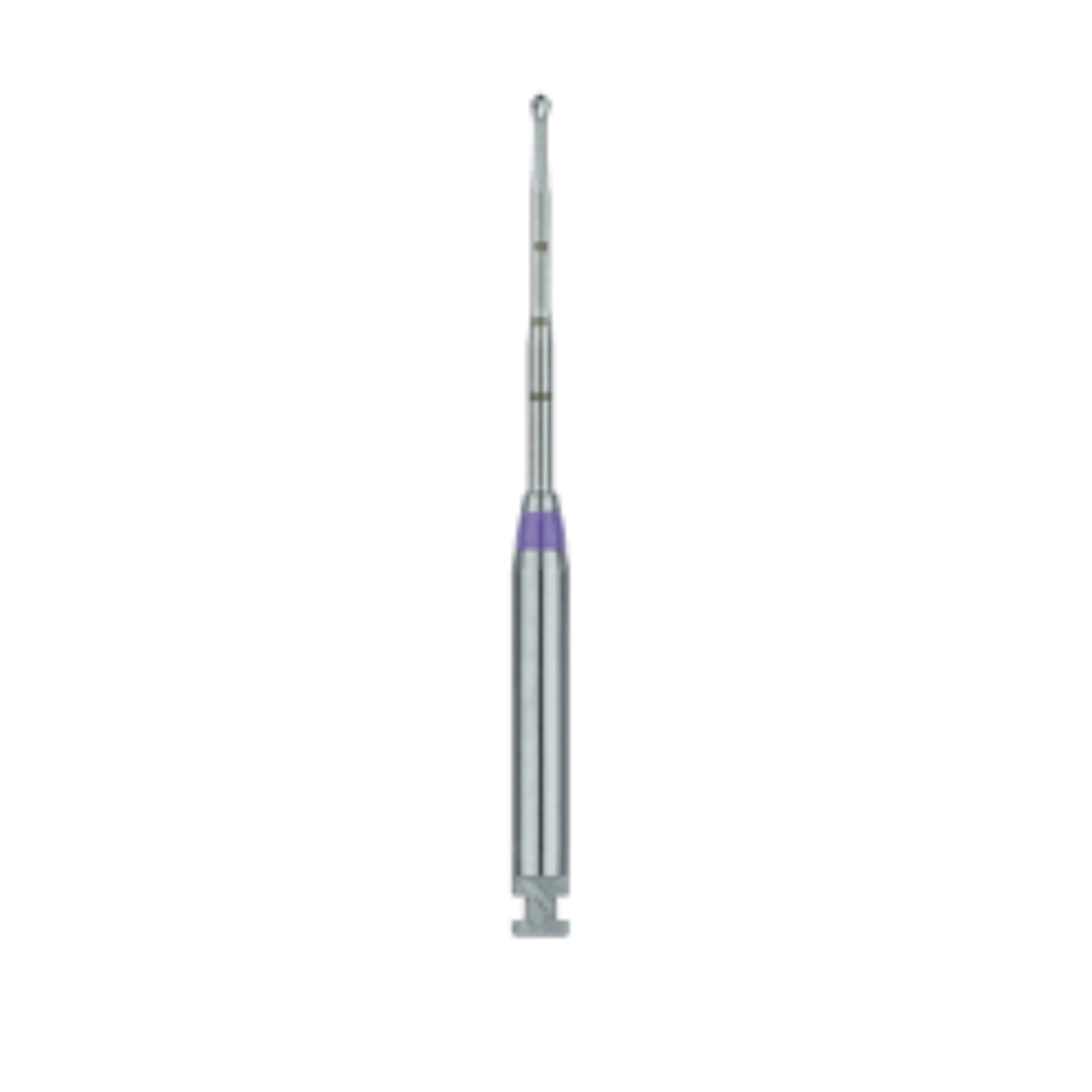 Meisinger MeiEndo Endo Access Bur, 0.08mm Round, RA X-Long (RAXL), Purple, 2/Pk, HM191A-008-RAXL - Meisinger Endo Access Burs 0.08mm Round RA X-Long 2/Pk - Image 1