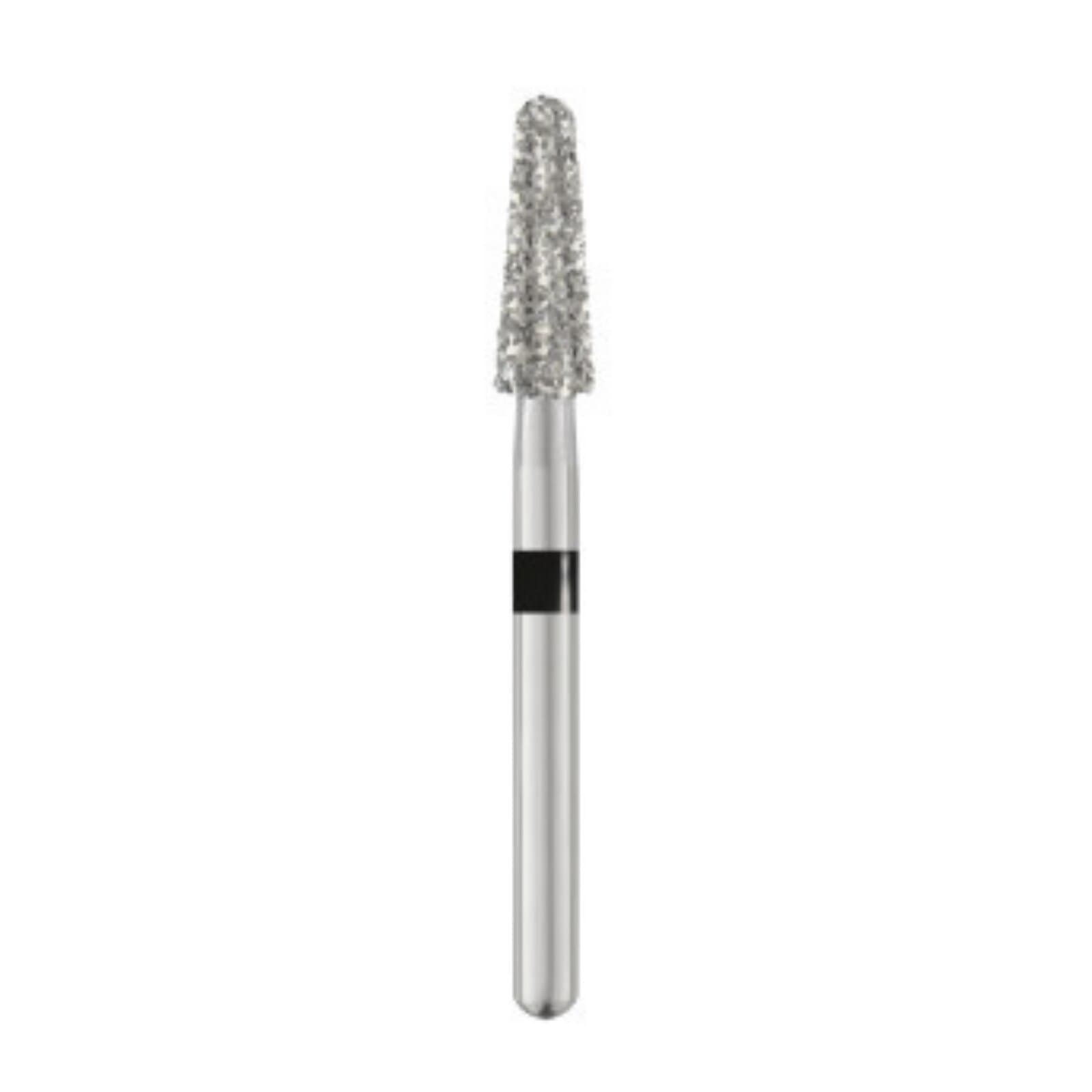Piranha® Single Patient Use Diamond Bur, Round End Taper, Friction Grip, Super Coarse, #855-025SC, 2.5 mm Diameter, 25/Pkg thumbnail 2