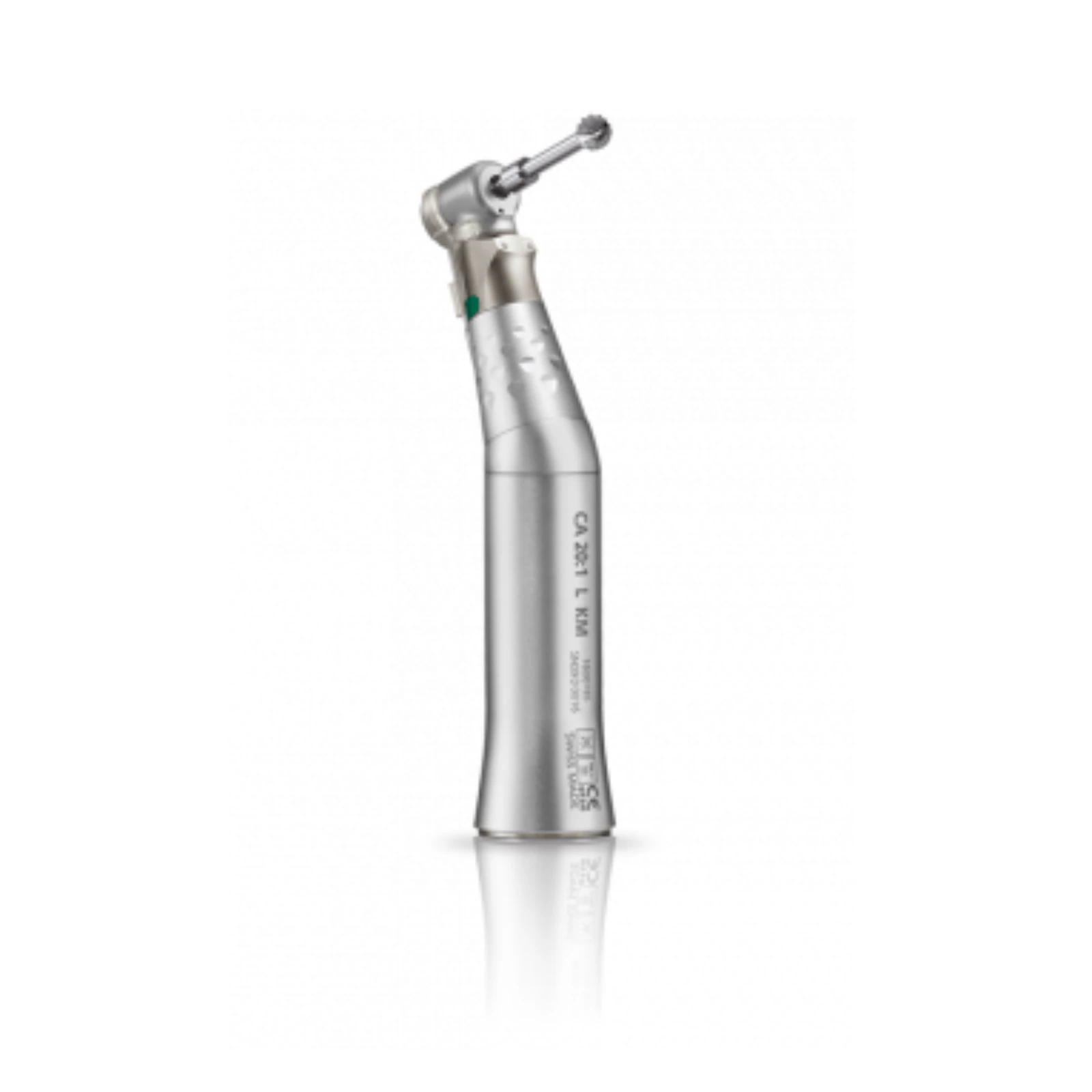 Bien Air CA 20:1 L KM Classic Speed Reduction Implant Handpiece, Contra Angle, Autochuck, Push Button Latch, Standard Length, With Light, Electric thumbnail 2