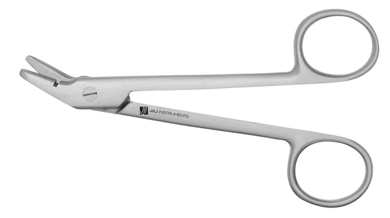Wire Cutting Scissor 4.75" Angled, Stainless Steel, Spring-Loaded - Wire Cutting Scissor 4.75'' Angled - Image 1