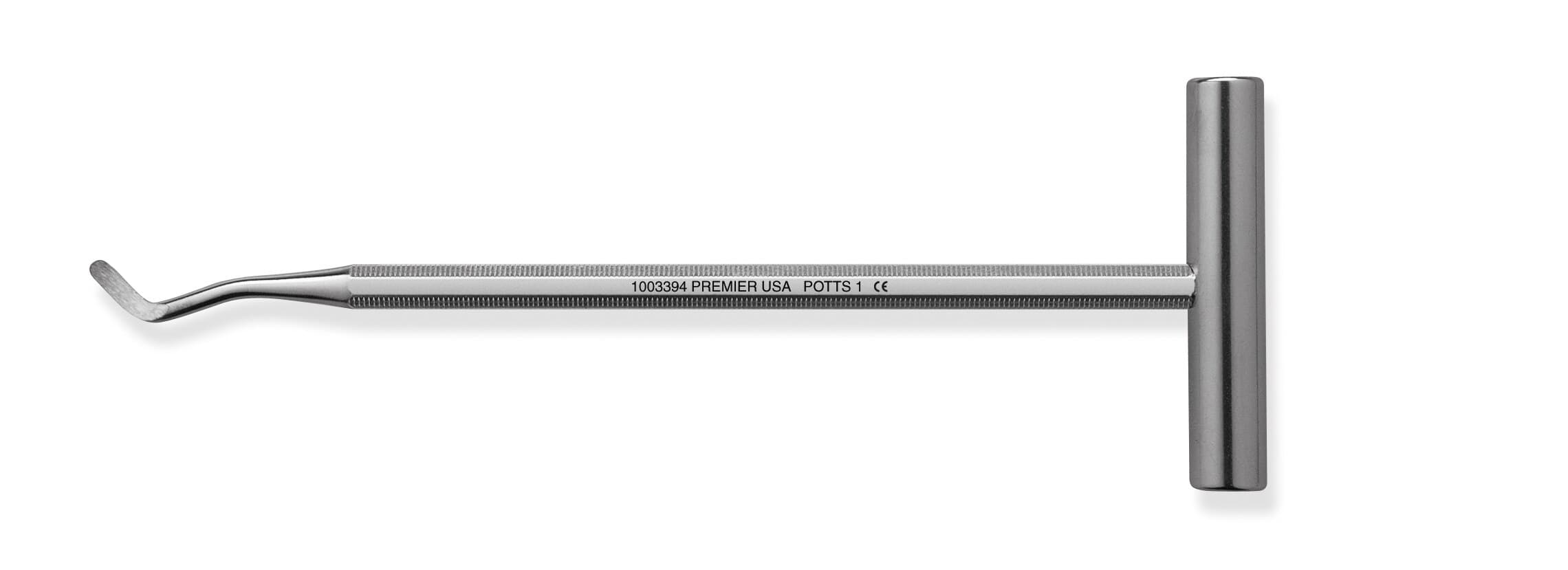 Premier Dental Potts Elevator, Single-End, T-Bar Handle, #1, 1/Pk, 1003394 thumbnail 3