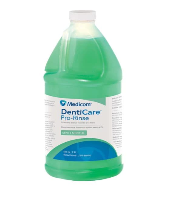 DentiCare Pro-Rinse 2% Neutral Sodium Fluoride Oral Rinse, Mint, 2L Bottle with Pump - DentiCare Pro-Rinse 2% Neutral Sodium Fluoride Oral Rinse - Image 1