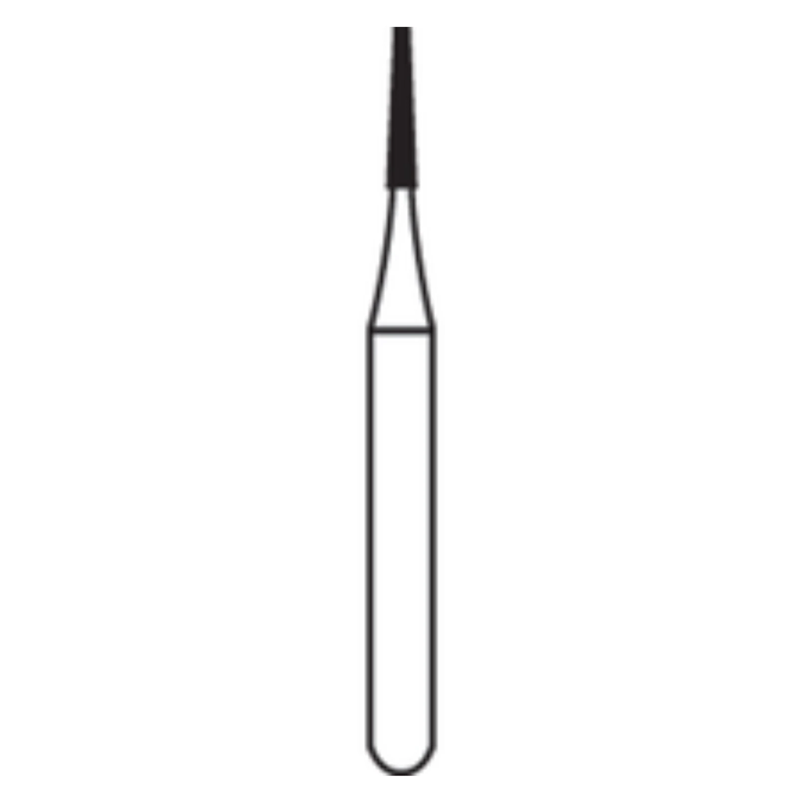 Alpen FG Carbide Bur #169L, Long Tapered Fissure, Friction Grip, 0.9 mm Diameter, 100/Bx - Alpen&reg; FG Carbide Burs - Clinic Pack - #169L - Image 1