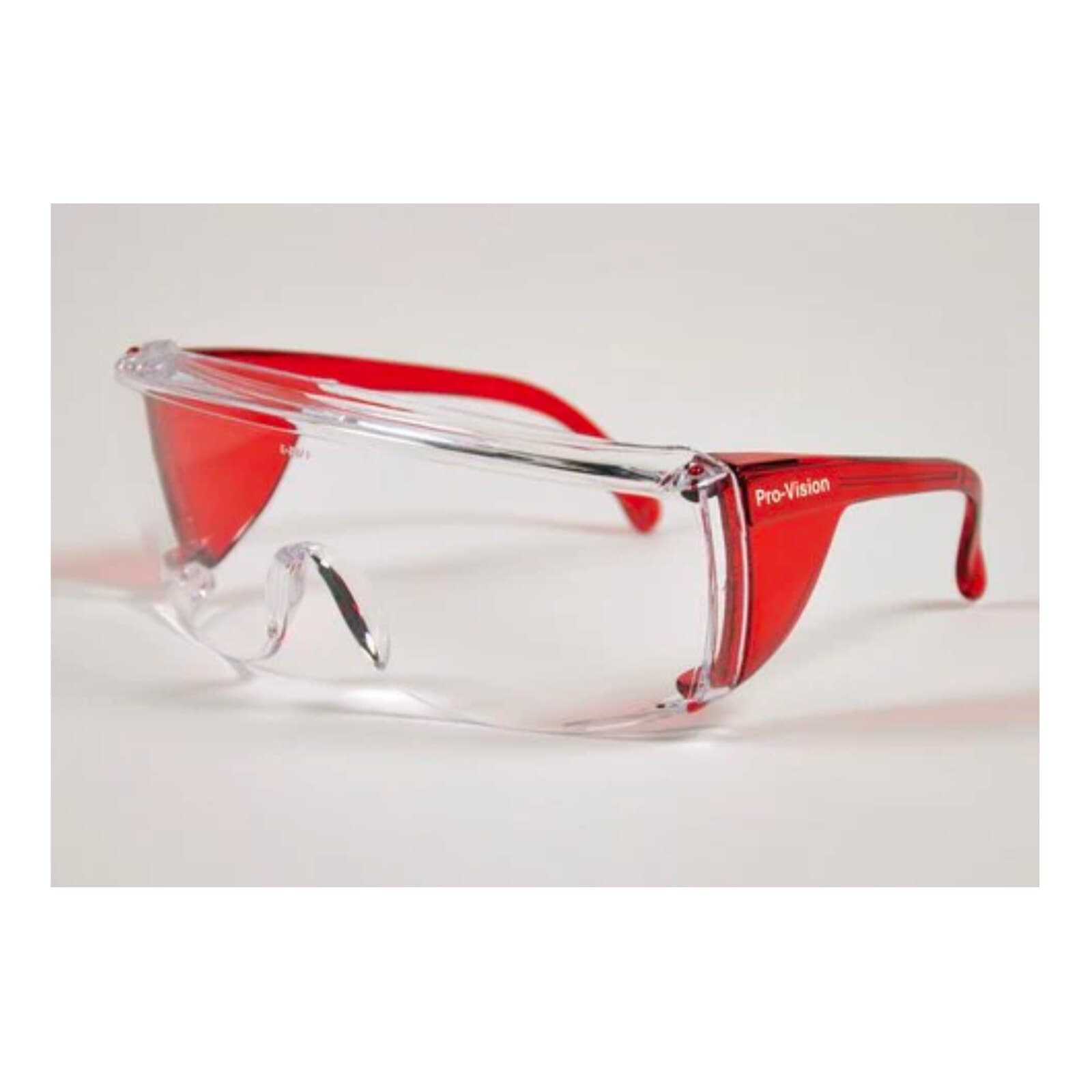 ProVision End-Fog Protective Eyewear, Red Frame/Clear Lens, 1/Pk, 3556R thumbnail 2