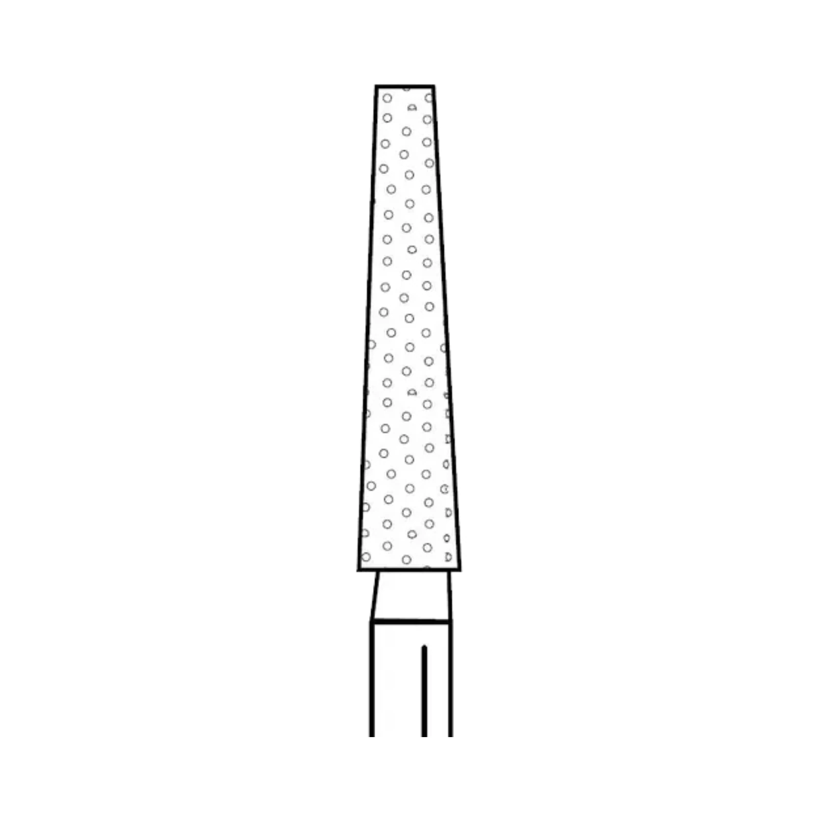 Two Striper® Diamond Bur FG #727.10C, Coarse, Flat-End Taper, 2.3 mm Major/1.4 mm Minor Diameter, 10.0 mm Length, Green Ring, 5/Pkg, 2015450 thumbnail 2