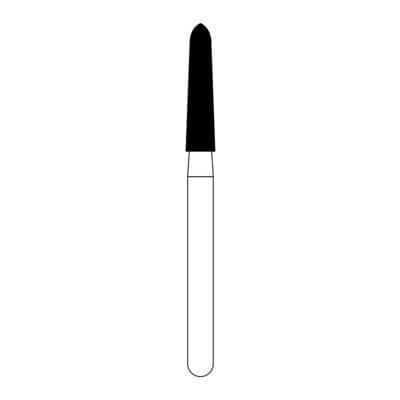 NTI FG Diamond Bur, Medium Grit, Curettage, Friction Grip, #878K-018 (M878K-018), 1.8 mm Diameter, 8.0 mm Length, 5/Pkg thumbnail 2