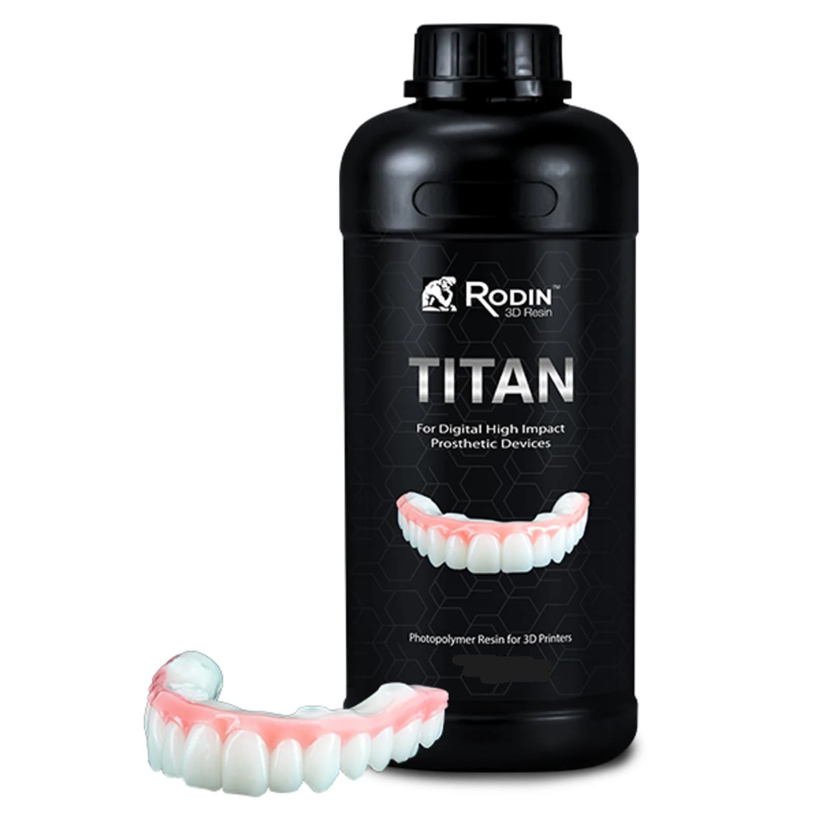 Rodin Titan Ceramic Nanohybrid 3D Printing Resin, Shade A2, 600g Bottle, 23994 thumbnail 2