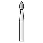 SS White Revelation® Diamond Bur, Flame Shape, Coarse Grit, Friction Grip, 1.6 mm Diameter, #868-016-C, 5/Pkg - Revelation® Diamonds – Flame, FG, 5/Pkg - Coarse, Size #868-016-C, 1.6 mm Diameter - Image 1